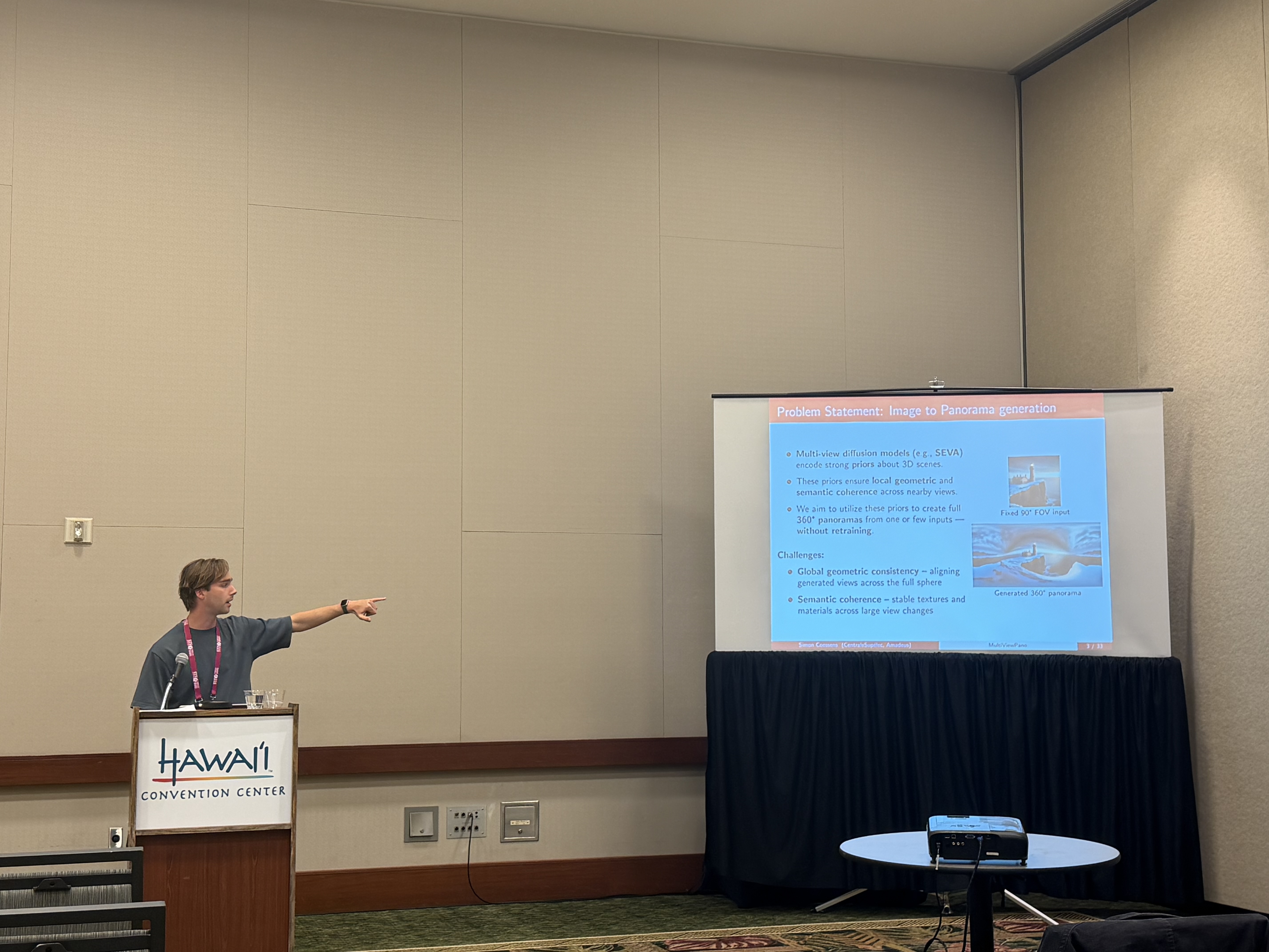 Presenting MultiViewPano at ICCV 2025, Honolulu